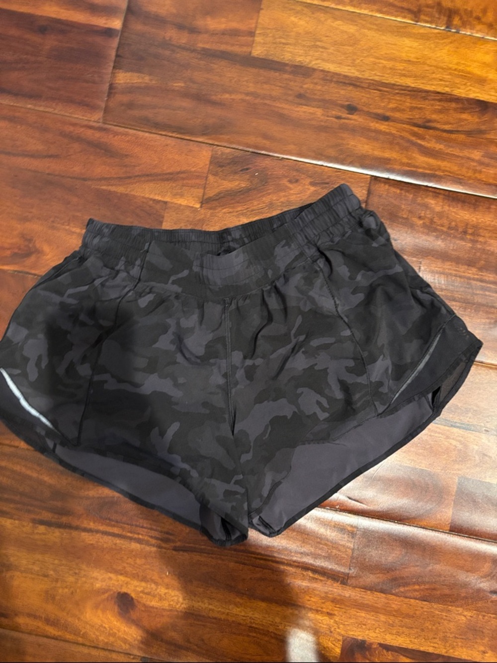 lululemon athletica Black Camo Women's Athletic Shorts